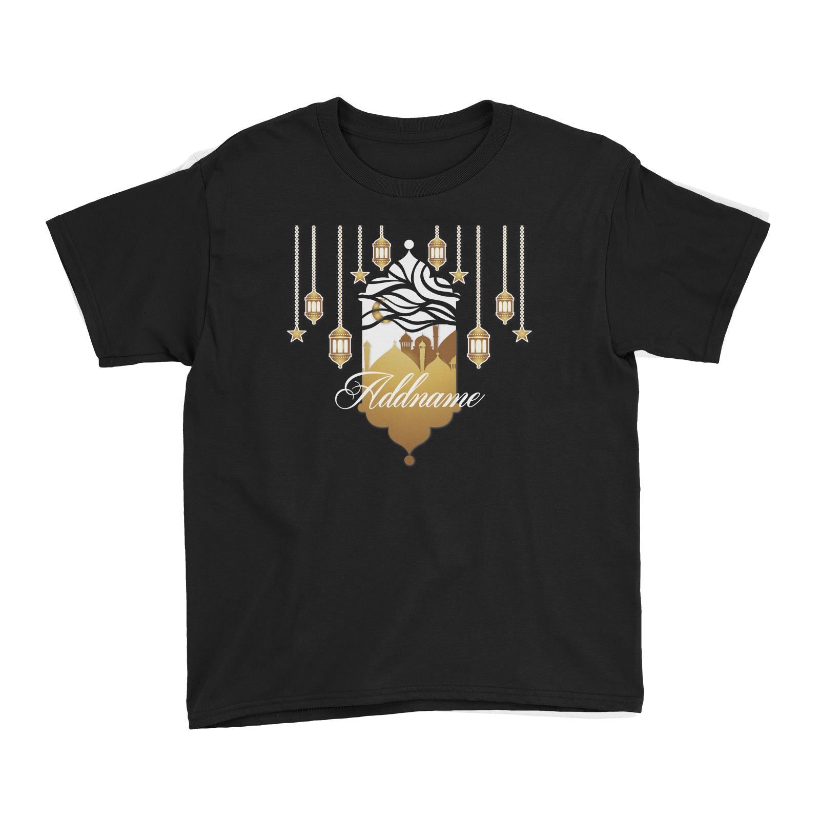 Mosque With Lamp and Star Addname Kid's T-Shirt