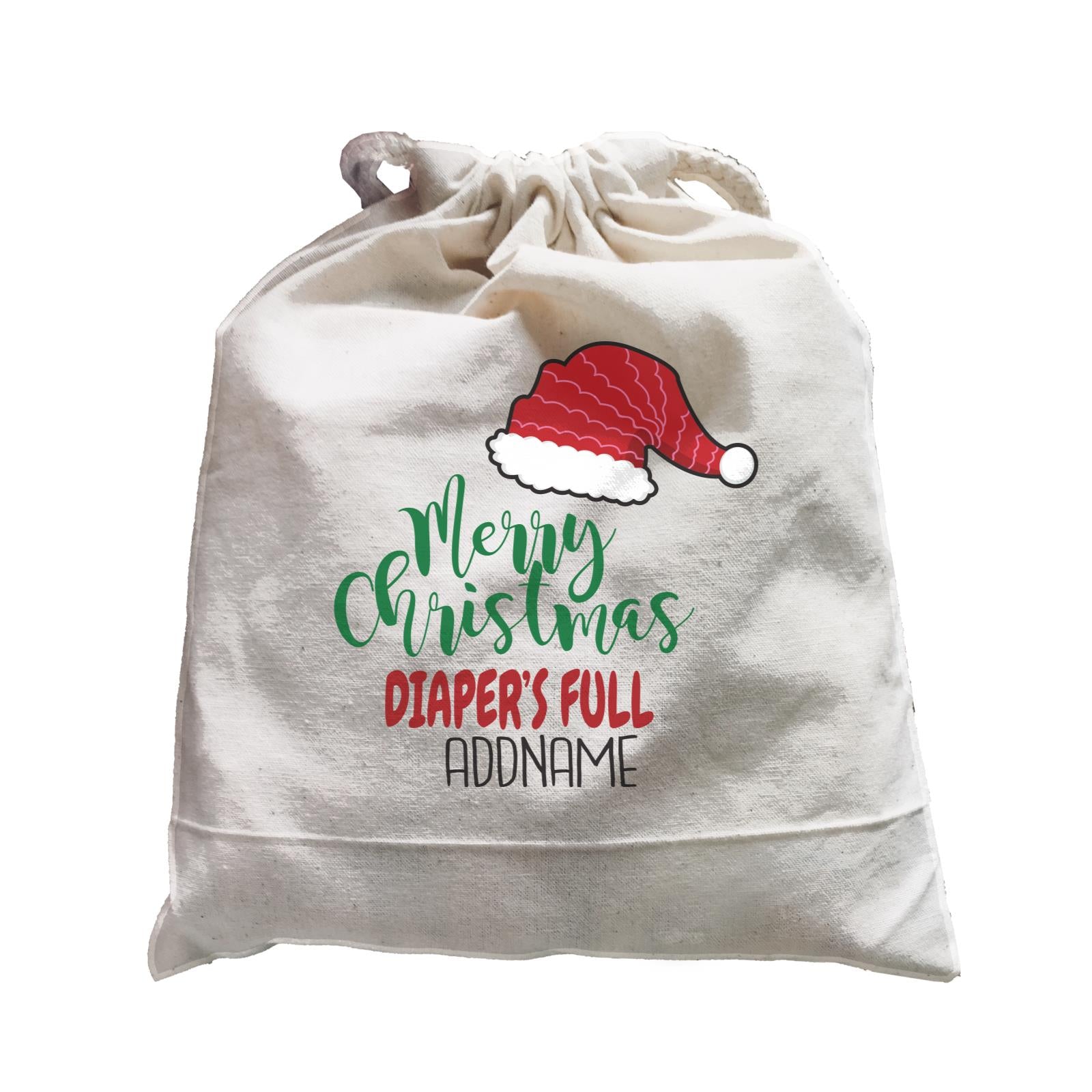 Xmas Merry Christmas Diaper's Full Satchel