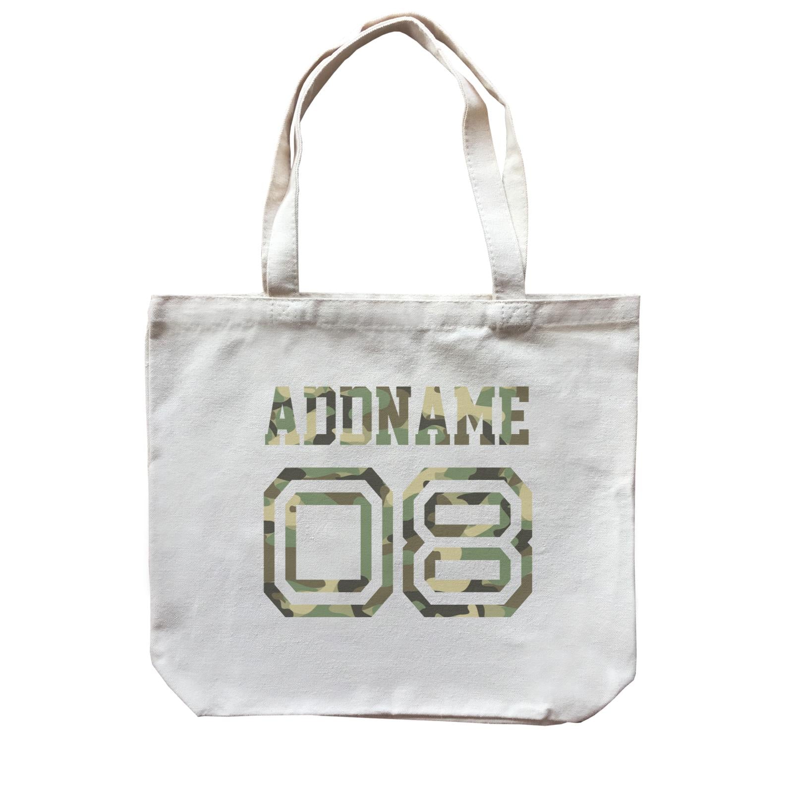 Camo Name Number Family Addname Accessories Canvas Bag