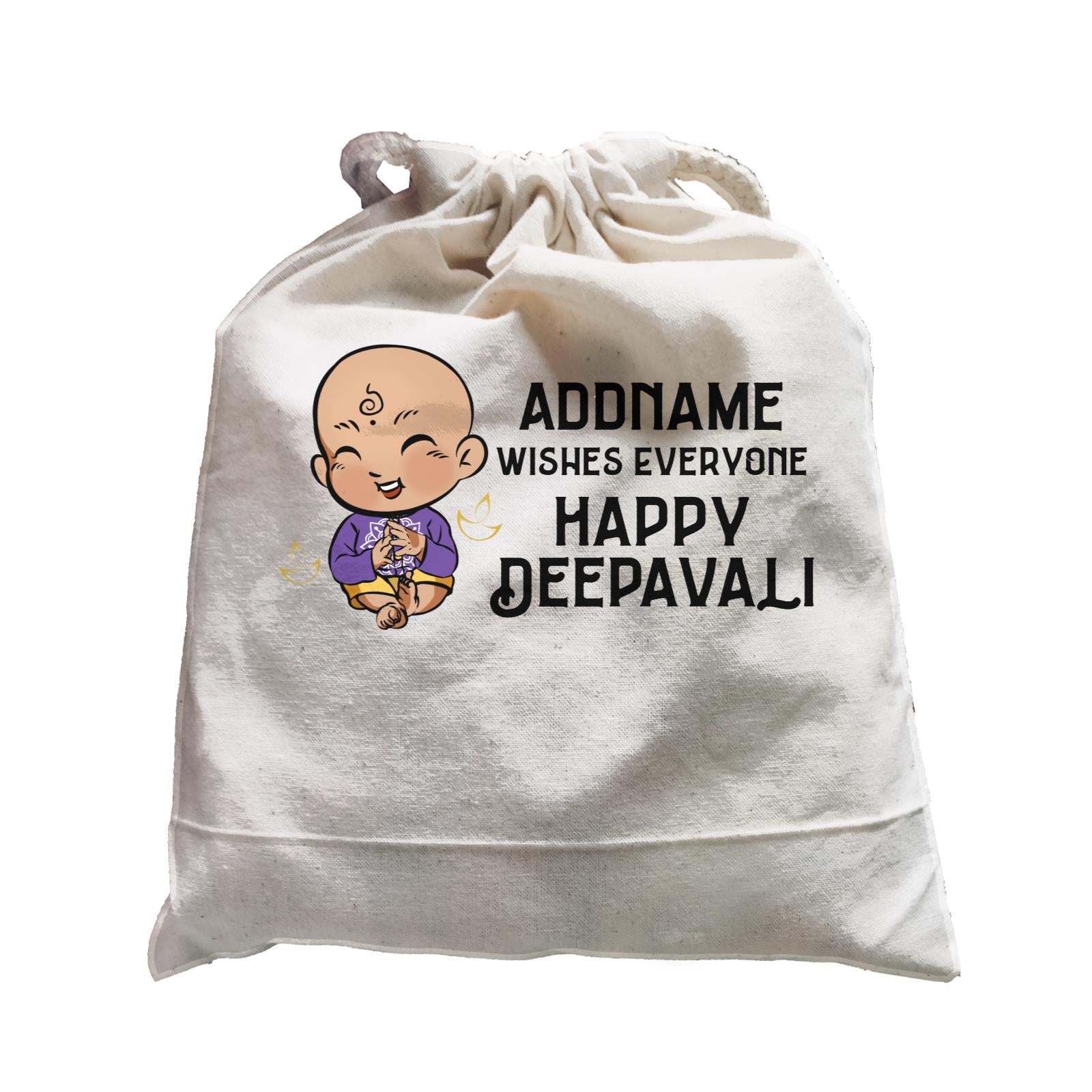 Deepavali Chibi Baby Boy Addname Wishes Everyone Deepavali Satchel
