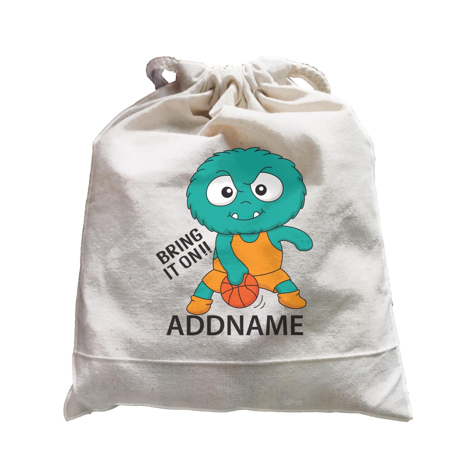 Cool Cute Monster Bring It On Basketball Monster Addname Satchel