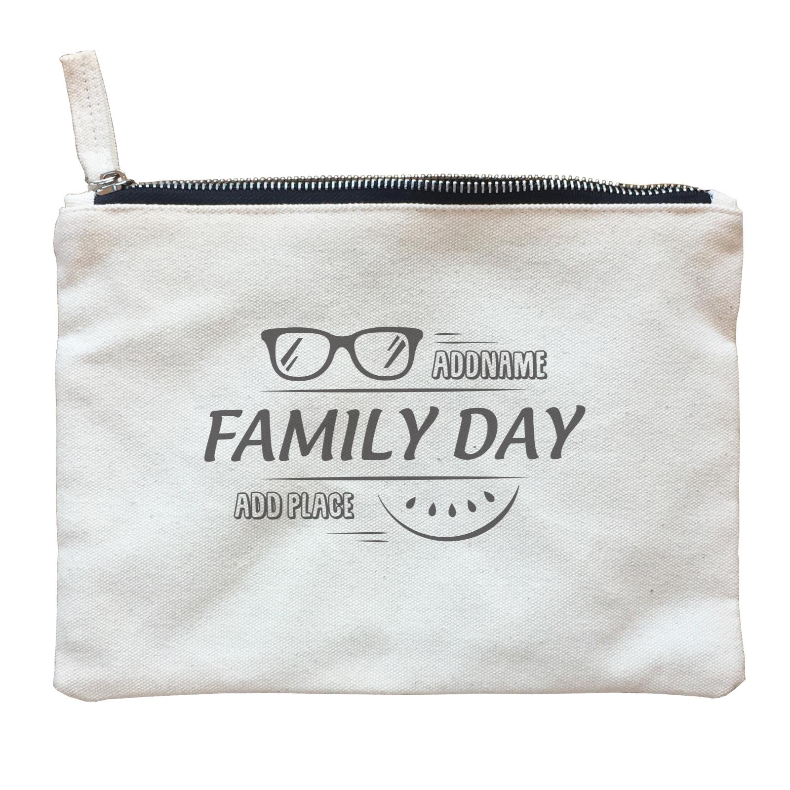 Family Day Tropical Sun Glasses Family Day Addname And Add Place Accessories Zipper Pouch
