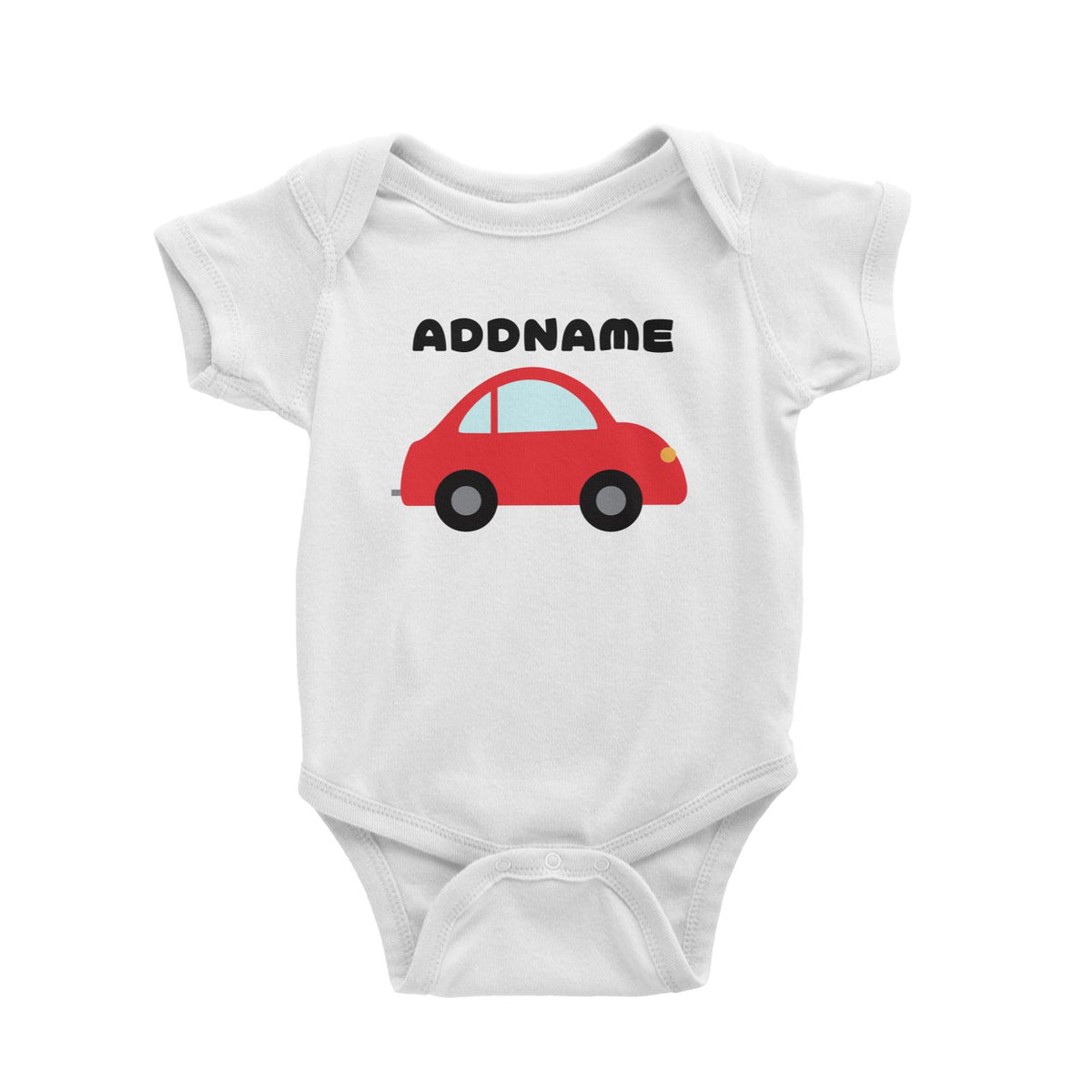 Transportation Car Addname Baby Romper