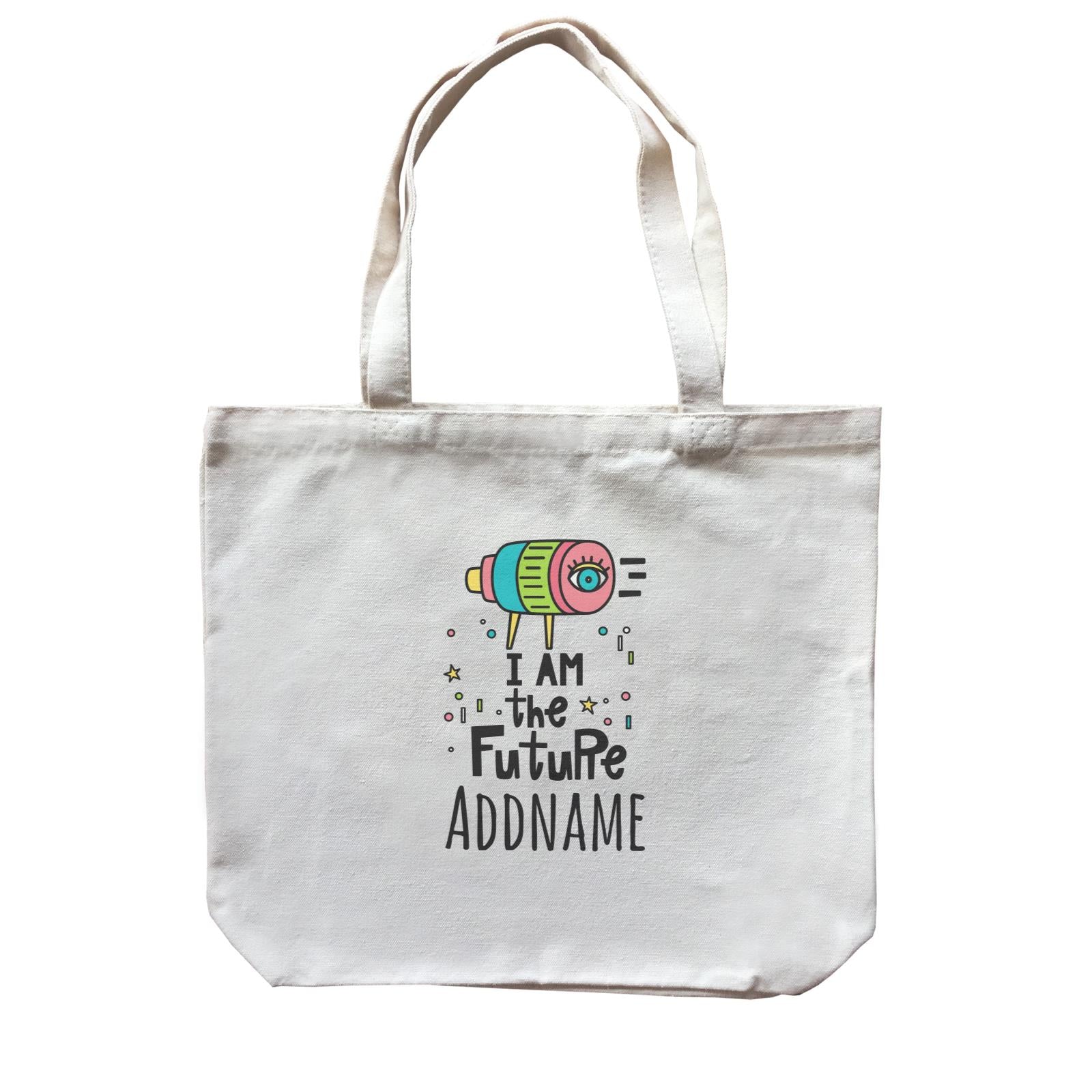 Drawn Baby Elements I Am The Future Addname Canvas Bag