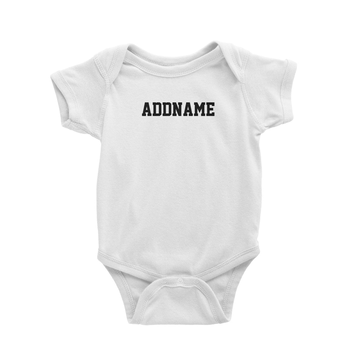 Sporty Basic Family Addname Baby Romper