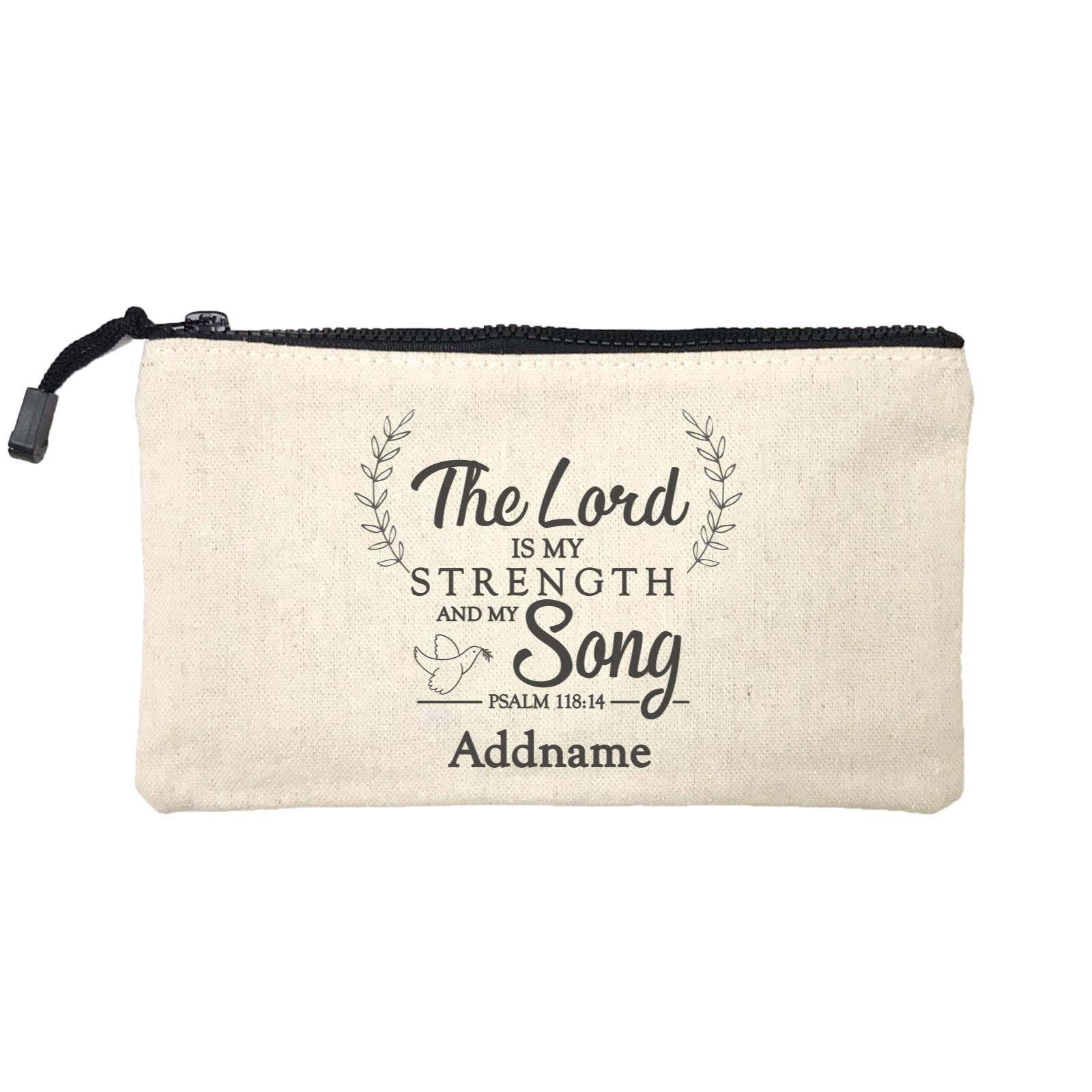 Christian Series The Lord Is My Strength Song Psalm 118.14 Addname Mini Accessories Stationery Pouch