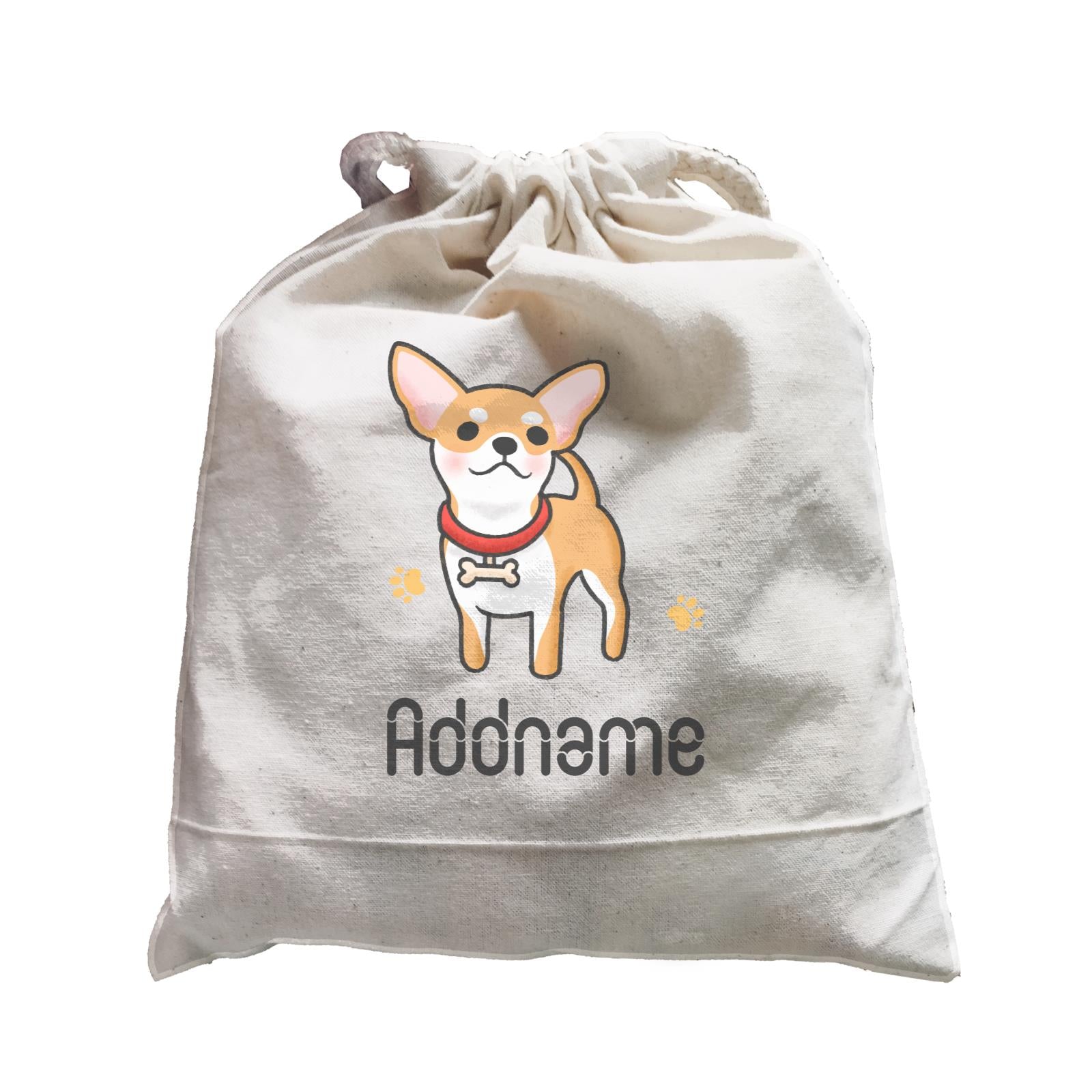 Cute Hand Drawn Style Chihuahua Addname Satchel