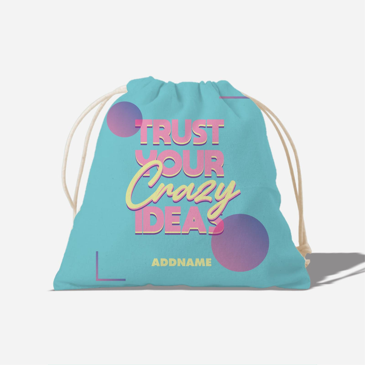 Be Confident Series Satchel - Trust Your Crazy Idea - Cyan