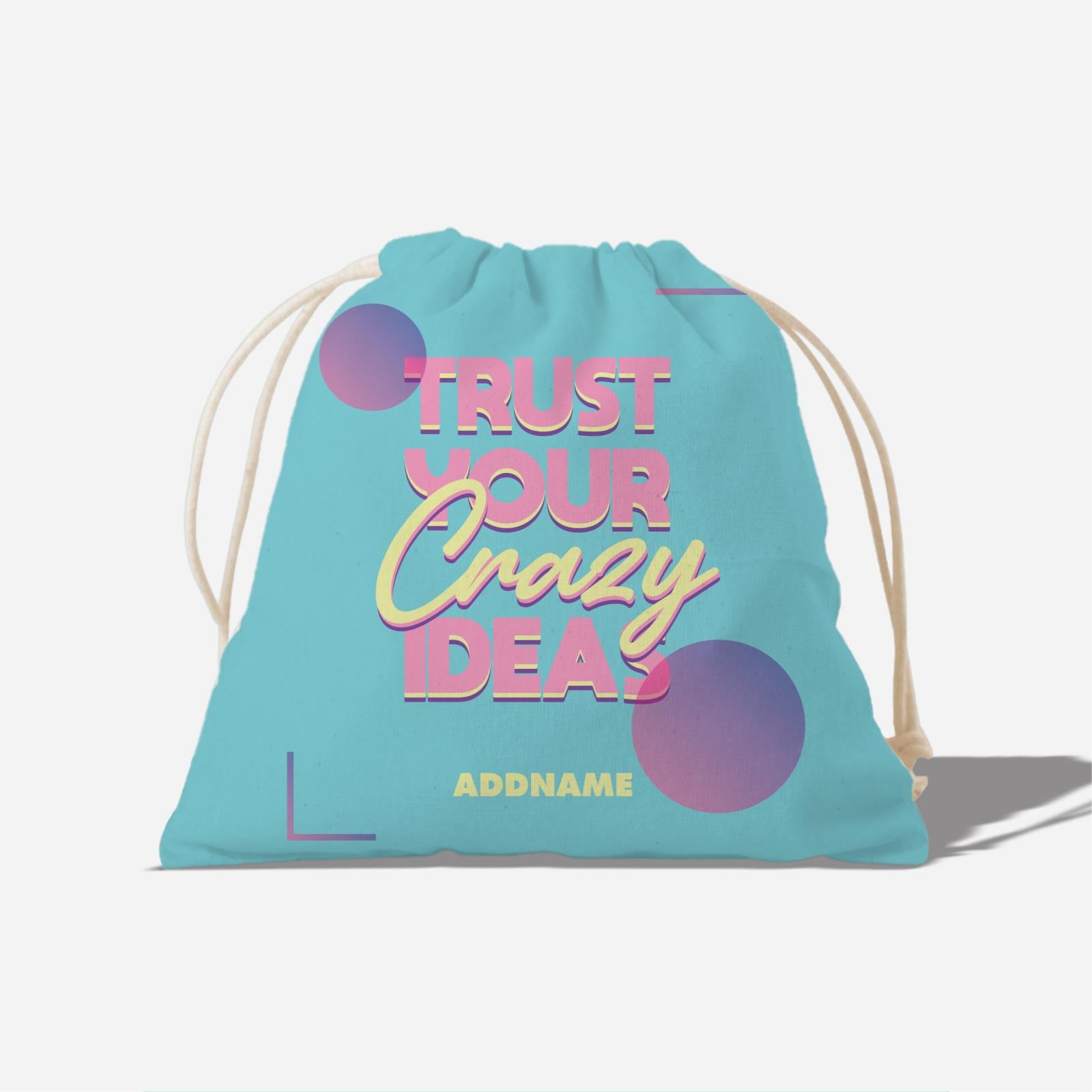Be Confident Series Satchel - Trust Your Crazy Idea - Cyan