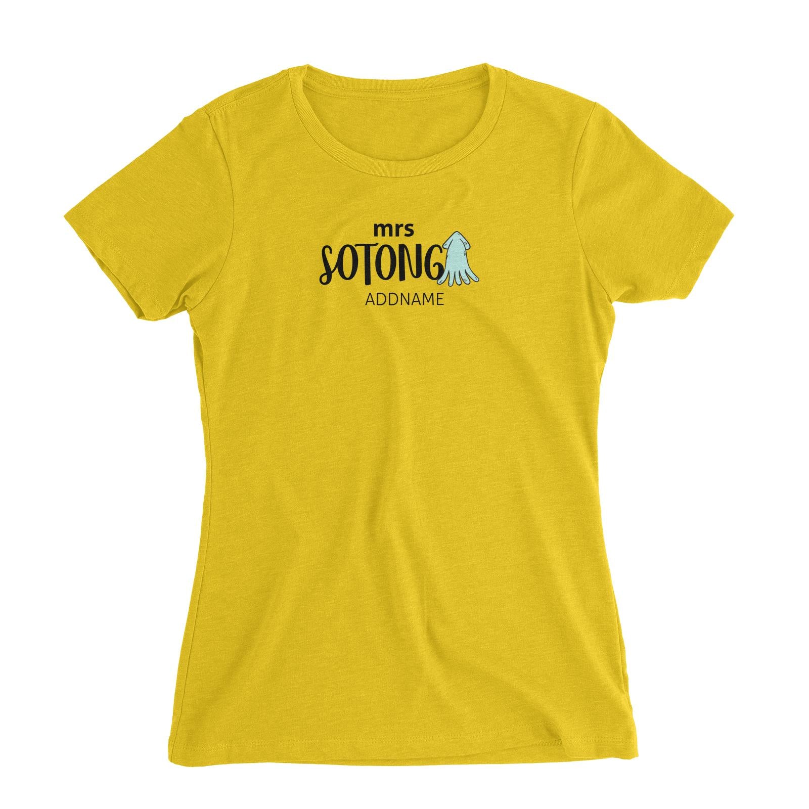 Mrs Sotong Women's Slim Fit T-Shirt