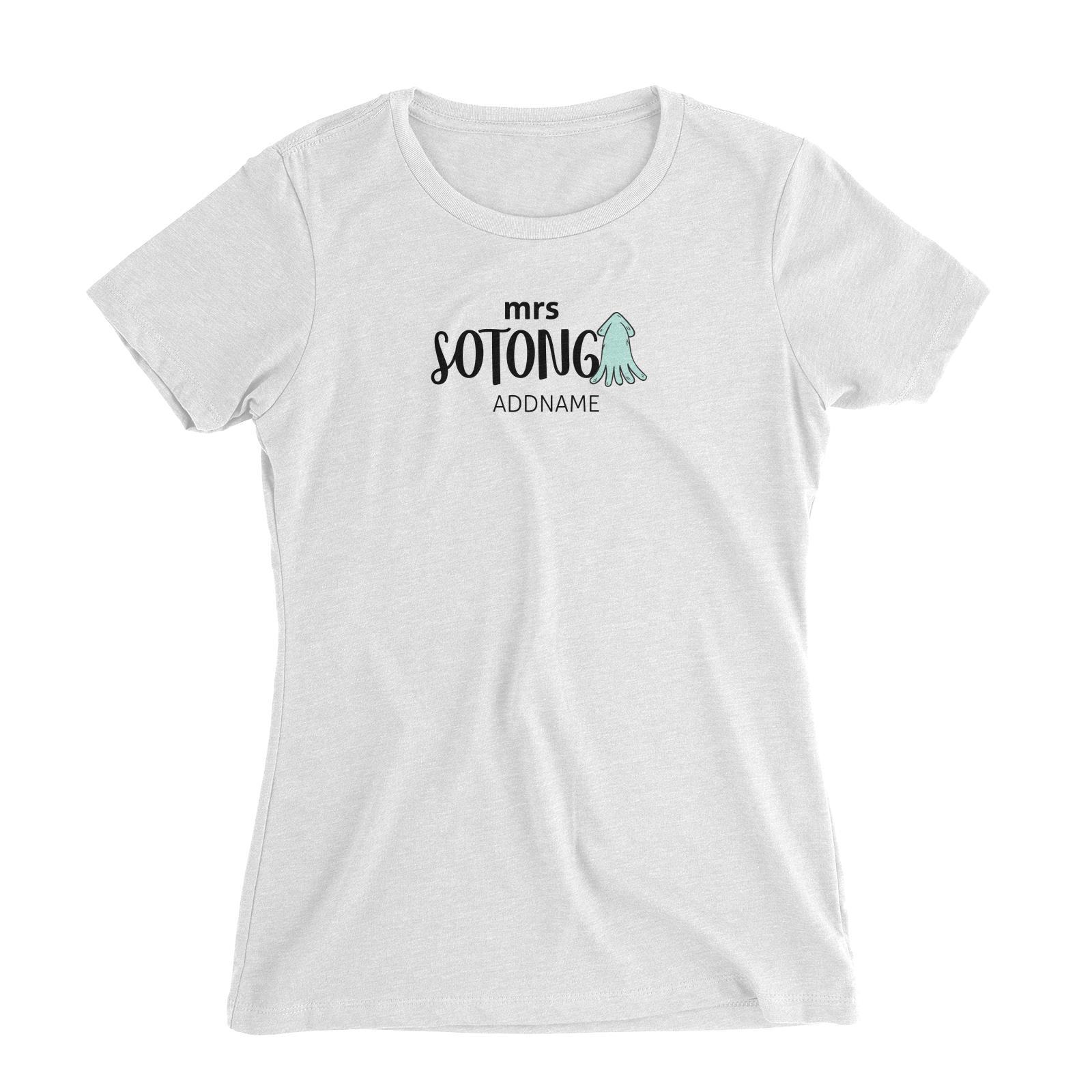 Mrs Sotong Women's Slim Fit T-Shirt