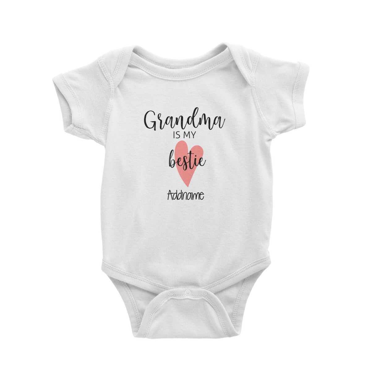 Grandma Is My Bestie Addname Baby Romper