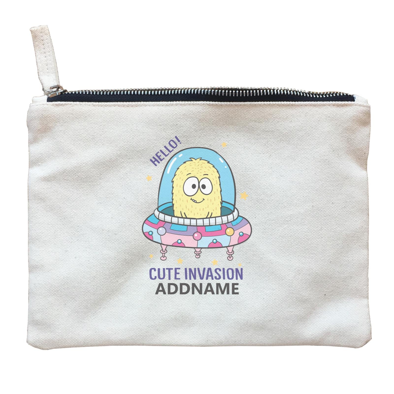 Cool Cute Monster Hello Cute Invasion Monster Addname Zipper Pouch