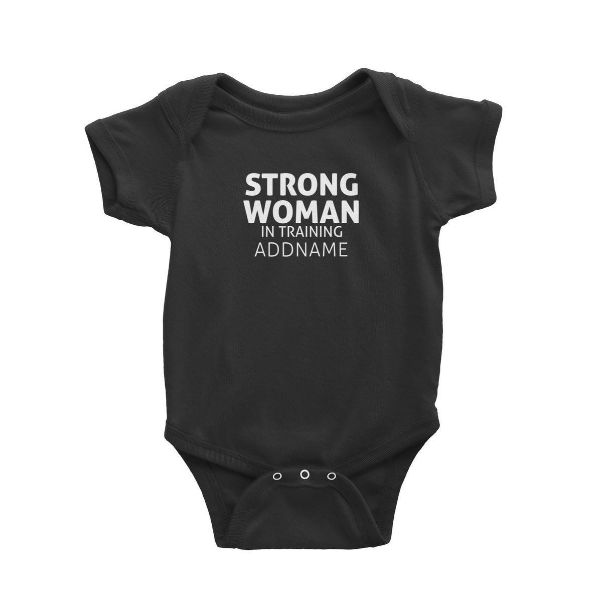 Strong Woman In Training Baby Romper