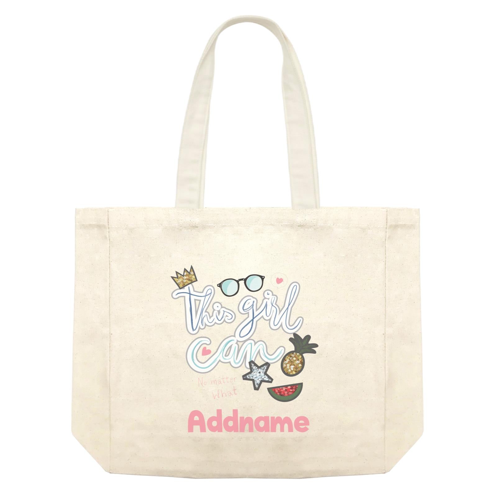 Girl Power Quotes This Girl Can Sparkle Elements With Addnames Shopping Bag