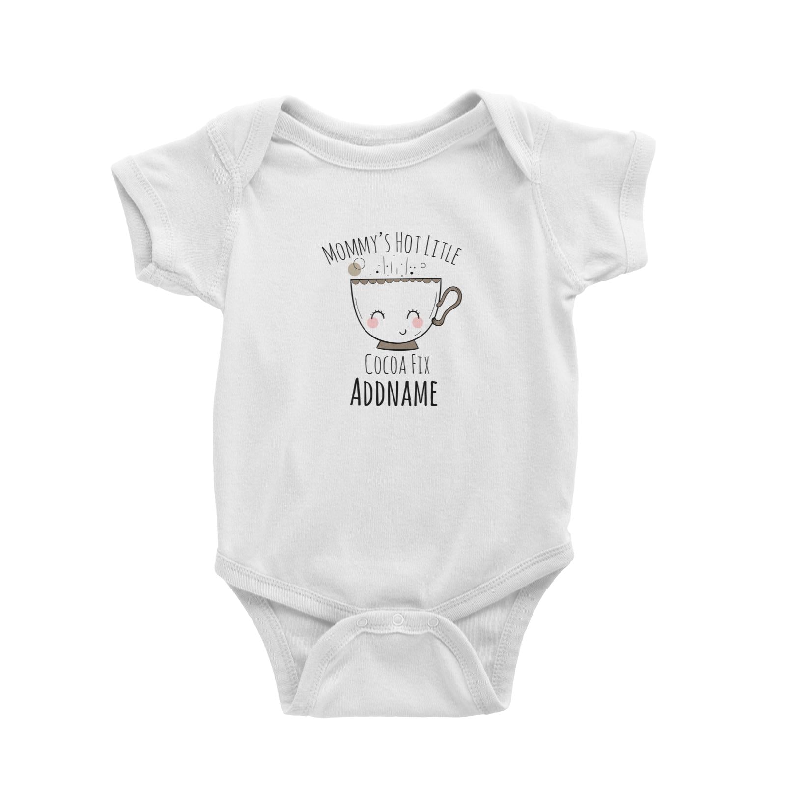Drawn Sweet Snacks Mommy's Hot Little Cocoa Fix Addname Baby Romper