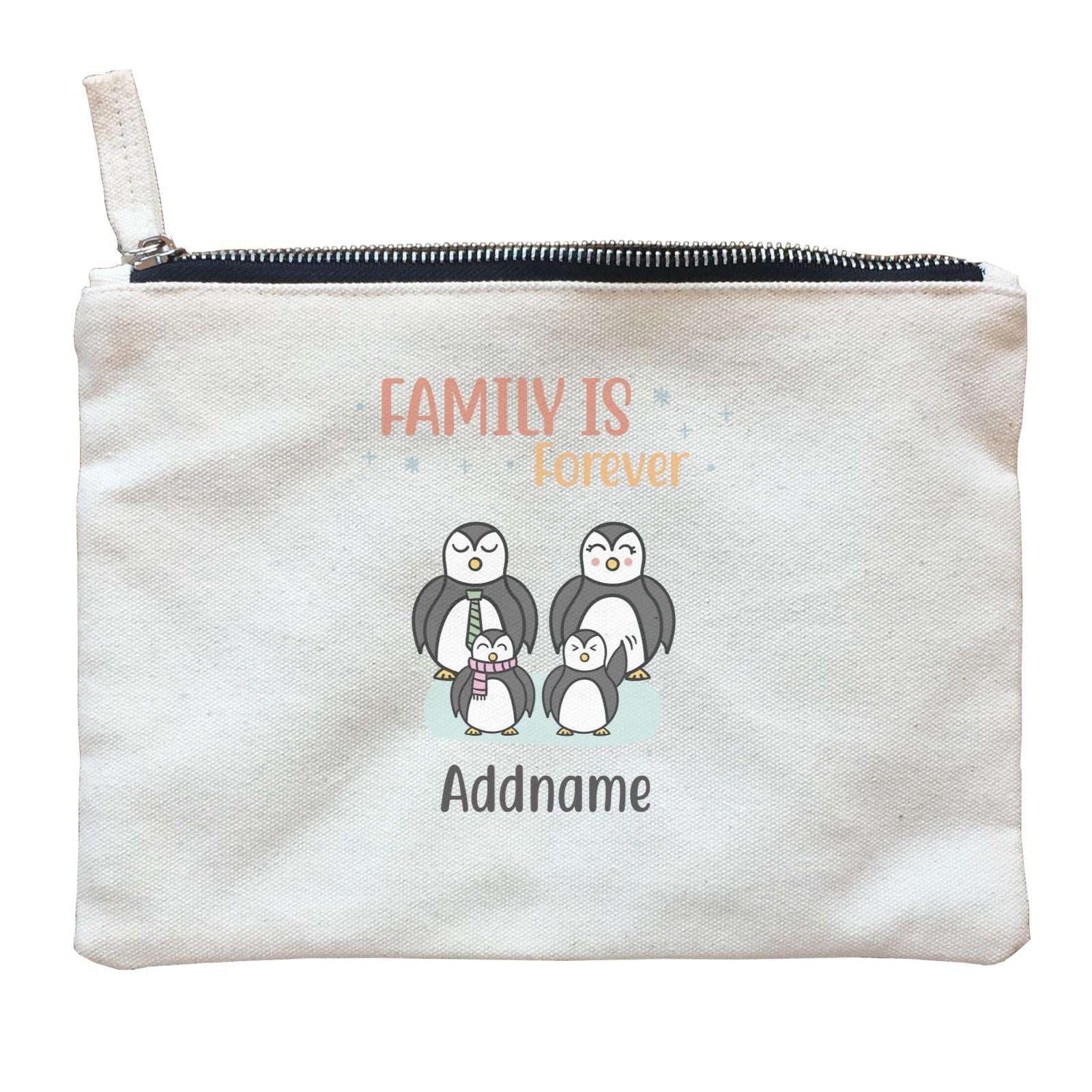 Penguin Family Family Is Forever Penguin Group Addname Zipper Pouch