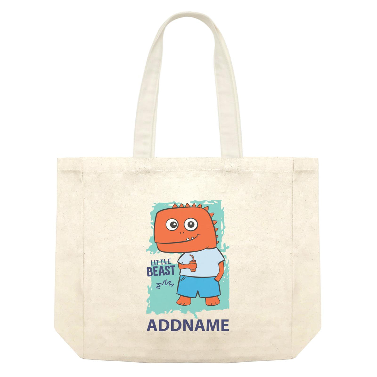 Cool Cute Dinosaur Little Beast Addname Shopping Bag