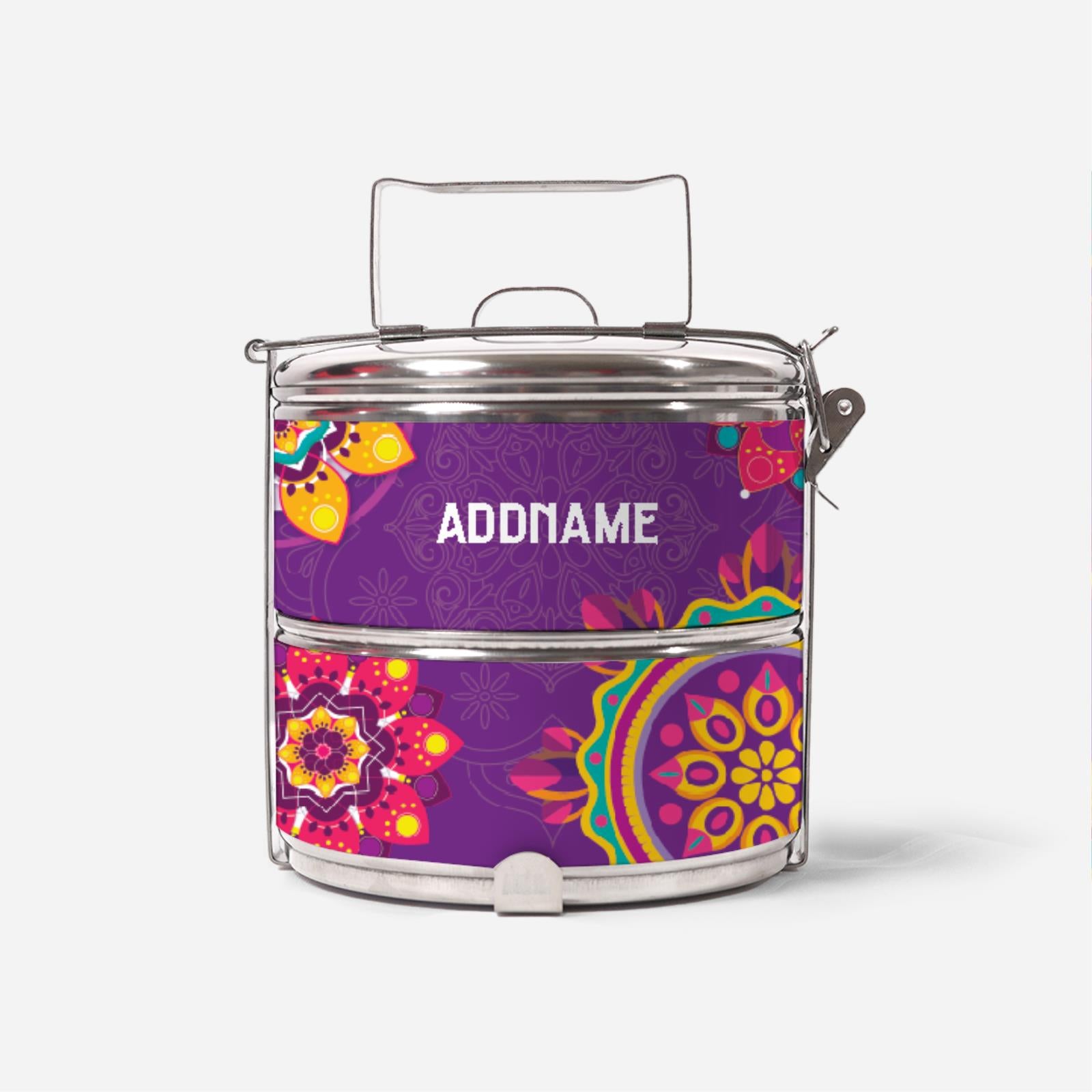 Pookal Series Standard Two Tier Tiffin Carrier - Puukom