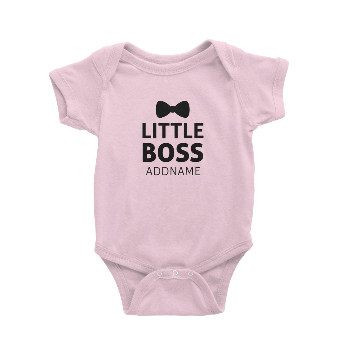 Little Boss With Bow Tie Baby Romper