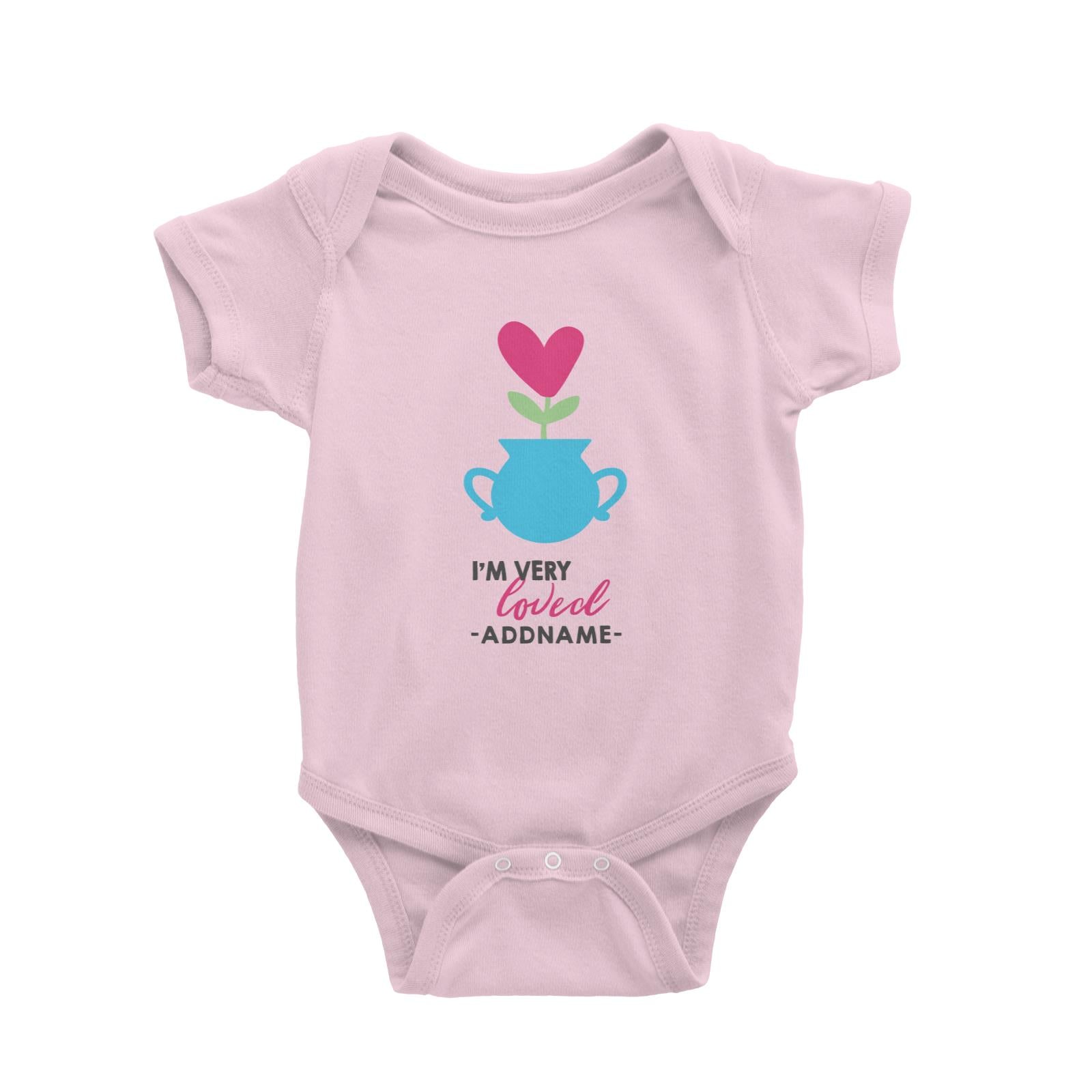 Nurturing I'm Very Loved Addname Baby Romper Love Matching Family Personalizable Designs