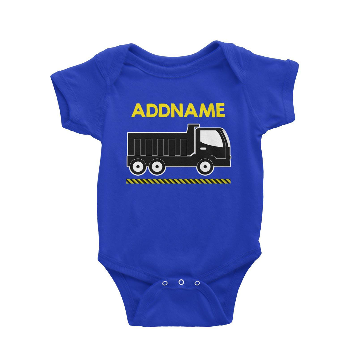 Construction Birthday Theme Truck 2 Addname Baby Romper