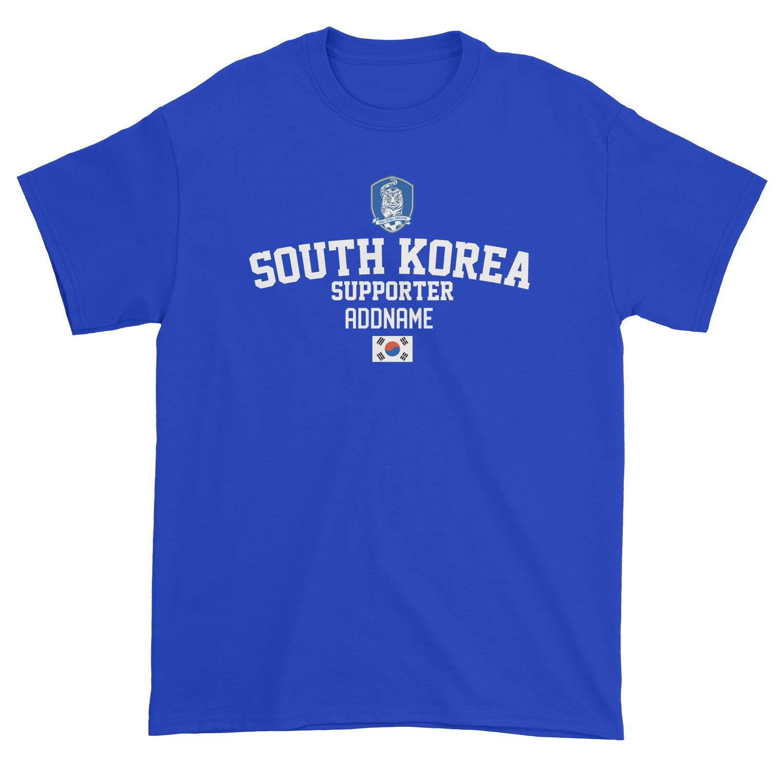 South Korea Supporter World Cup Addname Unisex T-Shirt