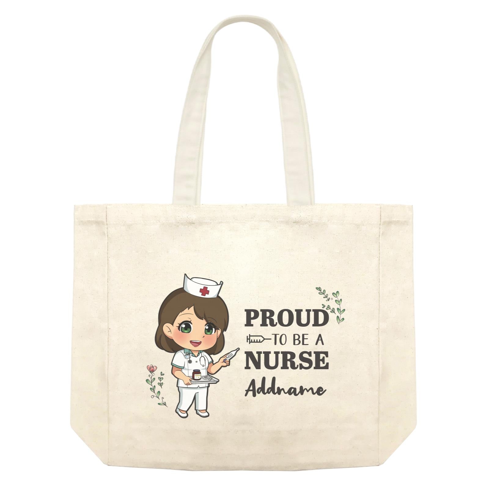 Proud To Be A Nurse Chibi Female Chinese Shopping Bag