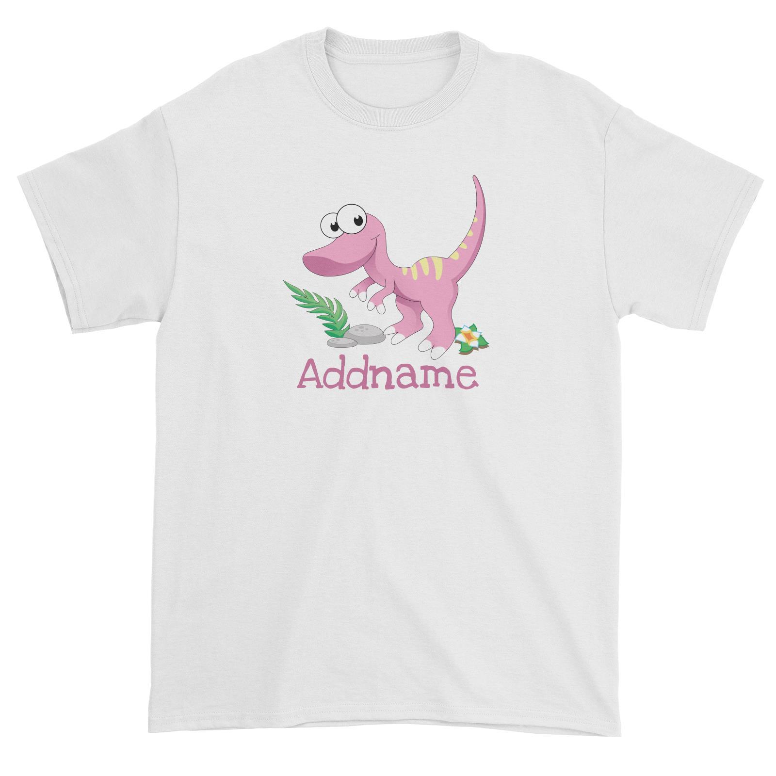 Dinosaurs Raptor Addname Unisex T-Shirt