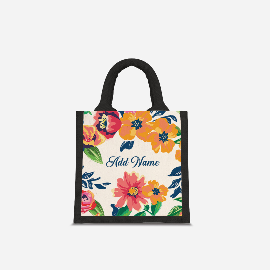 Deborah Series Half Lining Lunch Bag  - Celeste Black