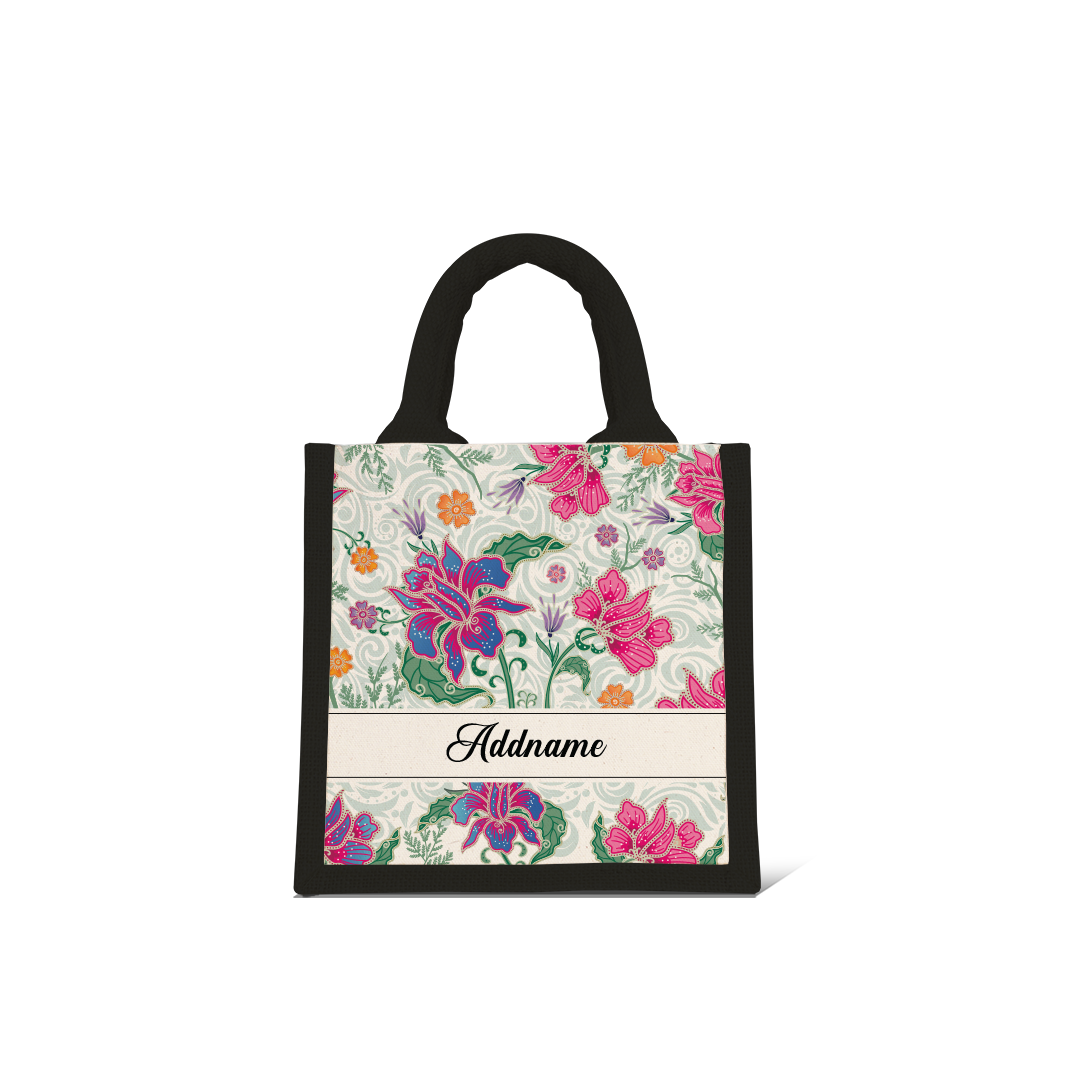 Modern Mahsuri Series - Legend Green Half Lining Lunch Bag