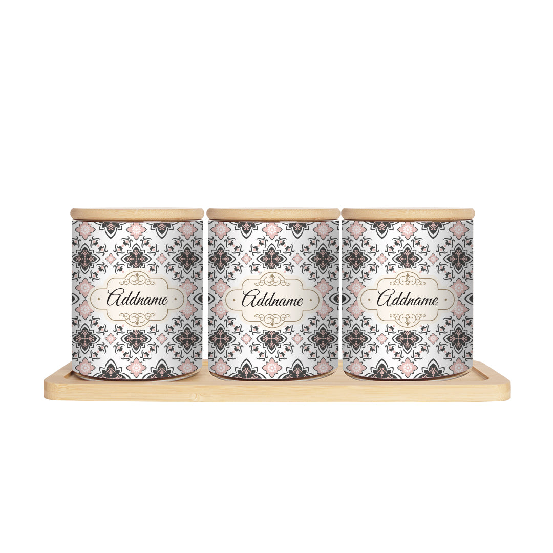 Dusty Pink Mosaic Canister