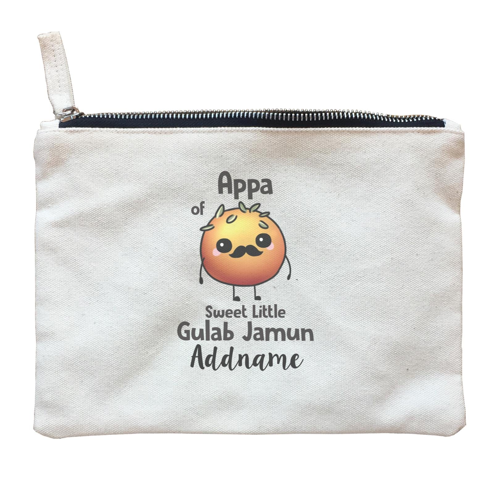 Deepavali Cute Appa Gulab Jamun Addname Zipper Pouch