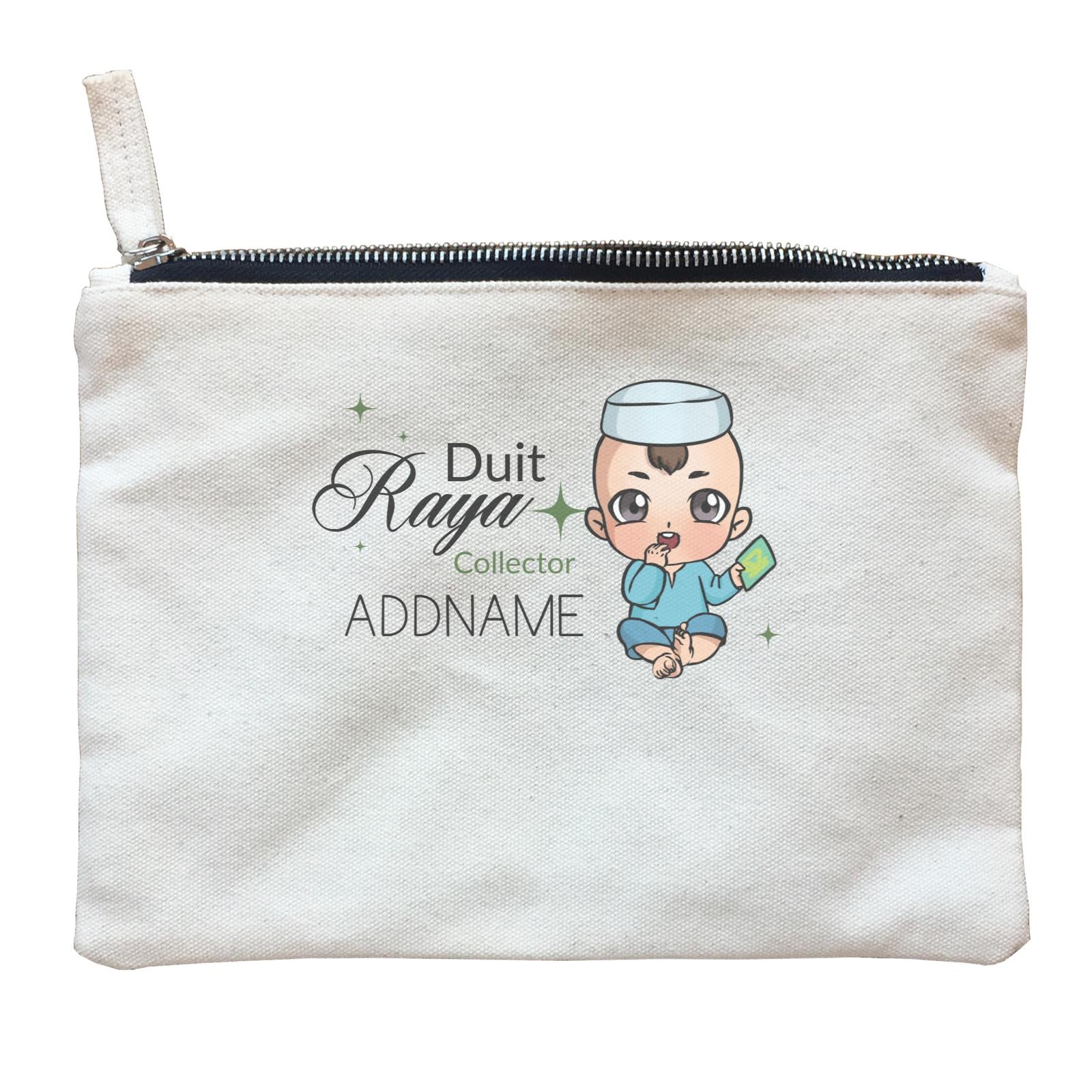 Raya Chibi Baby Baby Boy Duit Raya Collector Addname Zipper Pouch