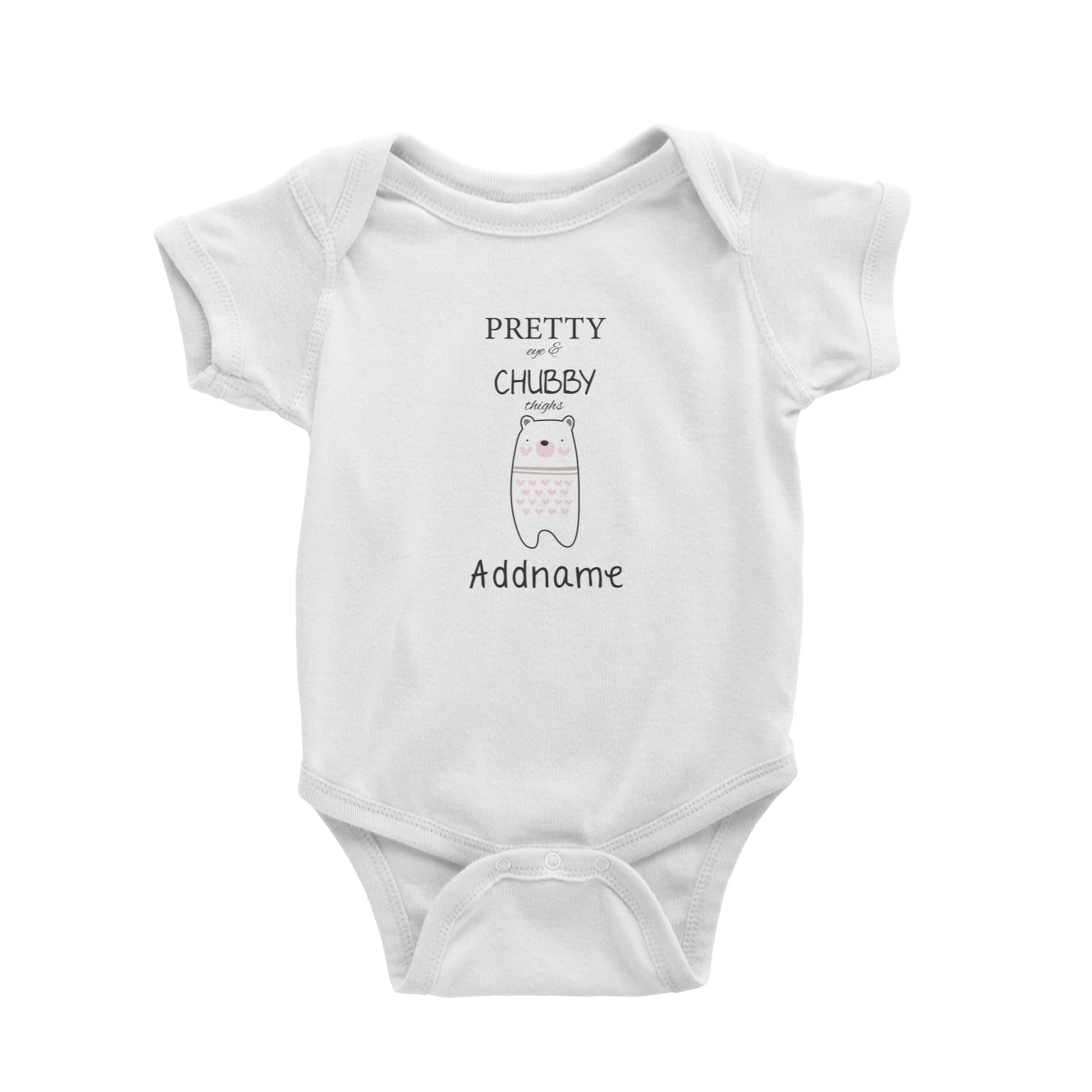 Cute Animals and Friends Series 2 Bear Pretty Eyes & Chubby Things Addname Baby Romper