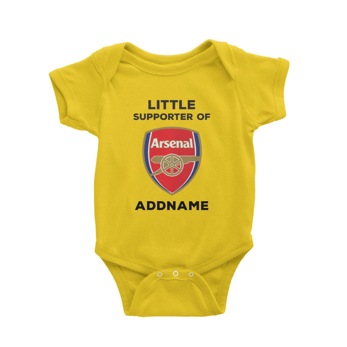 Arsenal FC Little Supporter Personalizable with Name Baby Romper