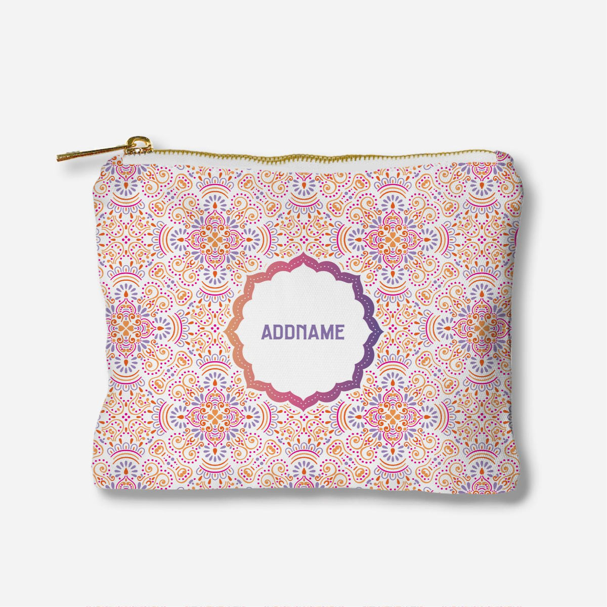 Pookal Series Full Print Zipper Pouch - Triumph