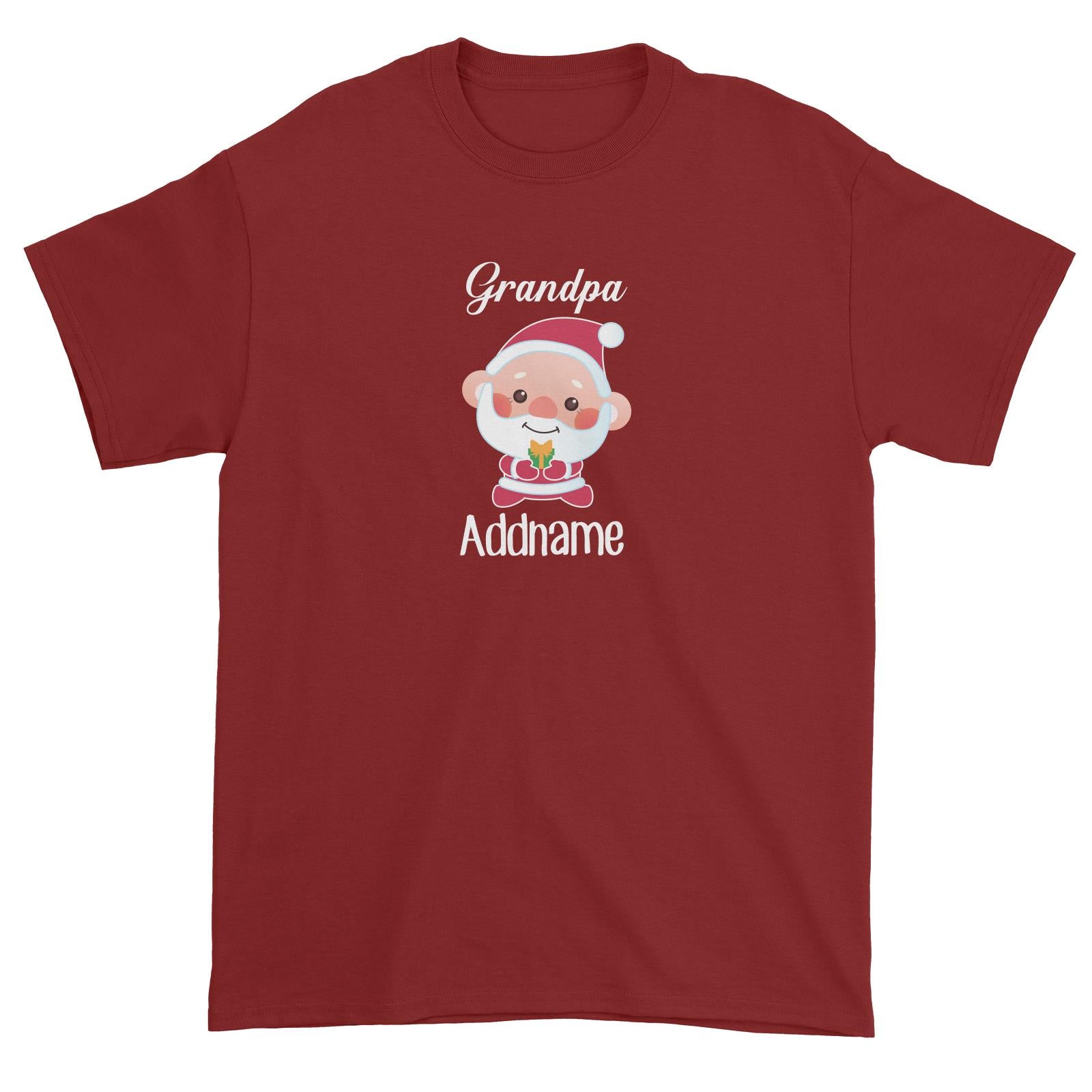 Christmas Cute Grandpa Santa Unisex T-Shirt