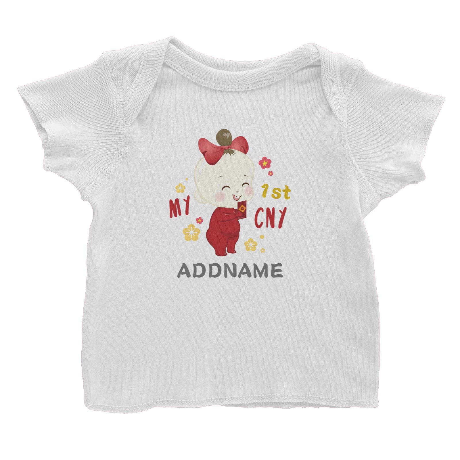 Chinese New Year Family My 1st CNY Baby Girl Addname Baby T-Shirt