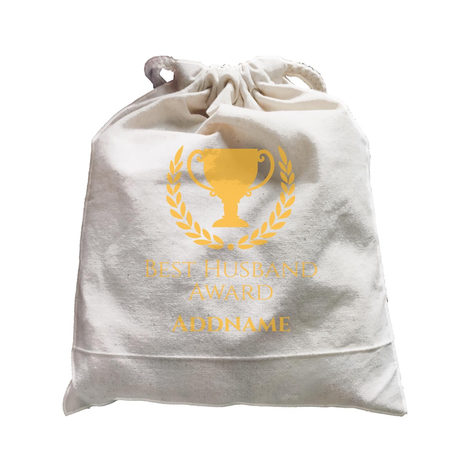 Husband and Wife Trophy Best Husband Award Addname Satchel