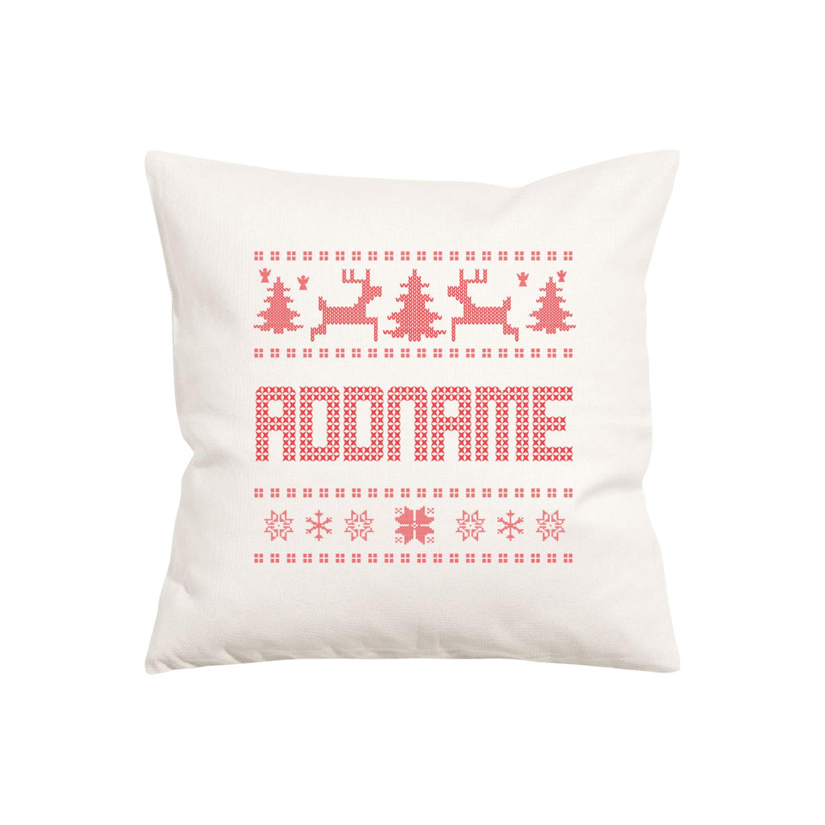 Christmas Sweater Design Addname Pillow Cushion