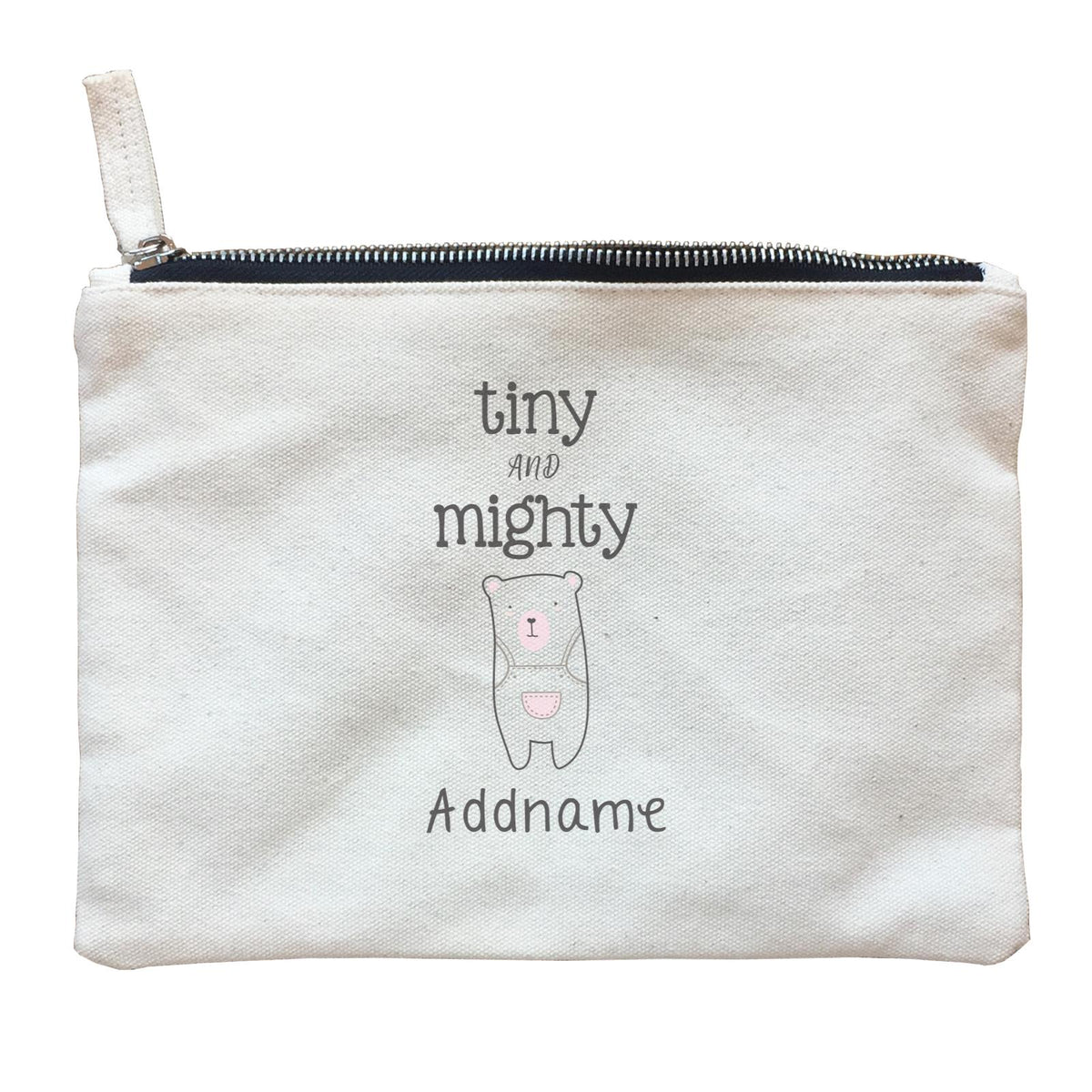 Cute Animals and Friends Series 2 Bear Tiny And Mighty Addname Zipper Pouch