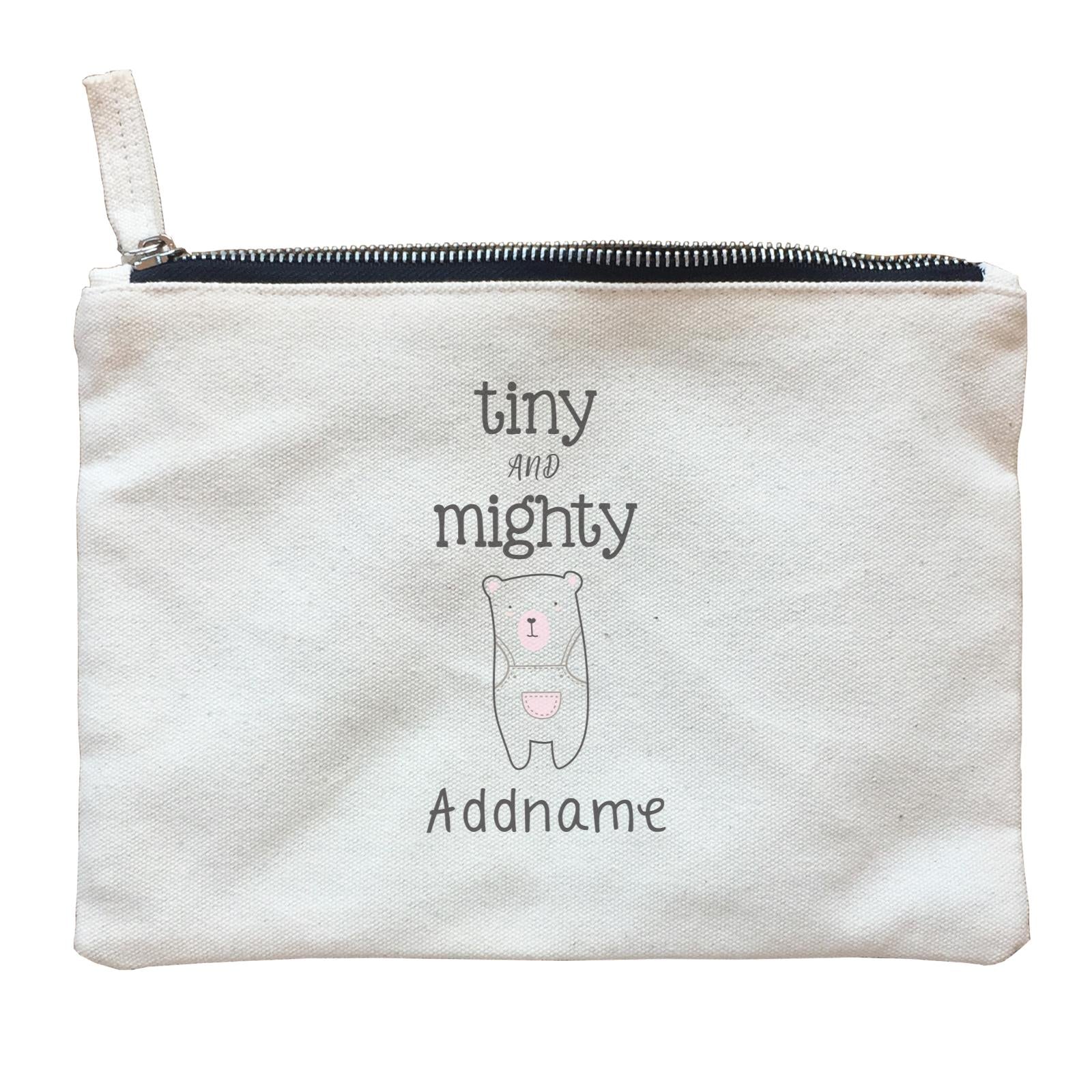 Cute Animals and Friends Series 2 Bear Tiny And Mighty Addname Zipper Pouch