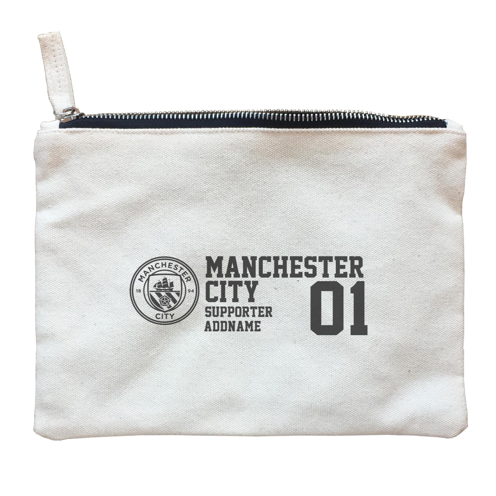 Manchester City Football Supporter Accessories Addname Zipper Pouch