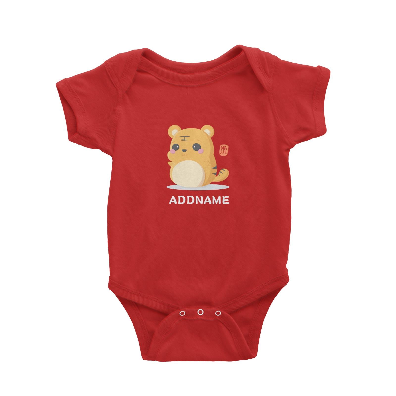 Chinese New Year Cute Twelve Zodiac Animals Tiger Addname Baby Romper