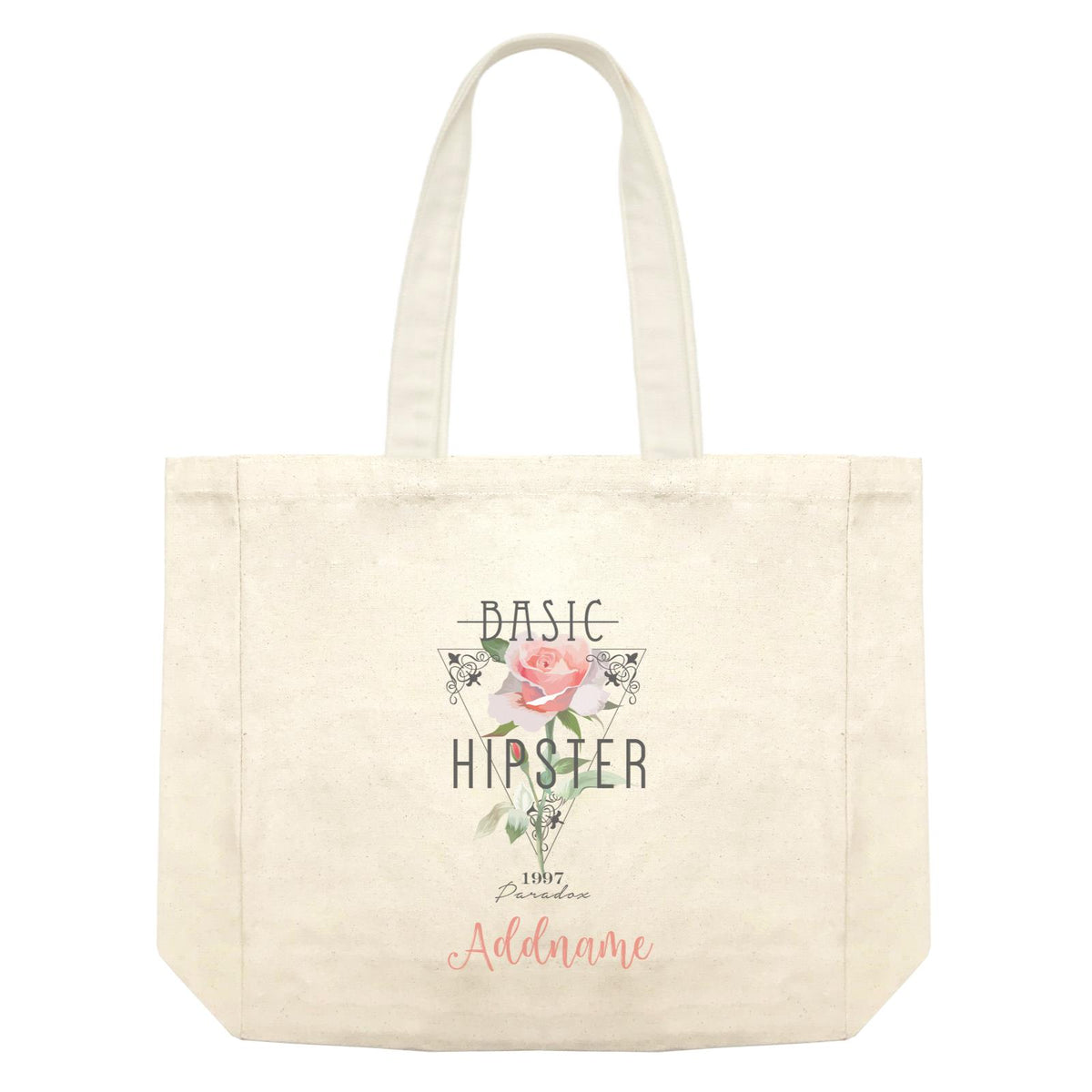 Cool Chic Flowers Basic Hipster Triangle 1997 Paradox With Addname Shopping Bag