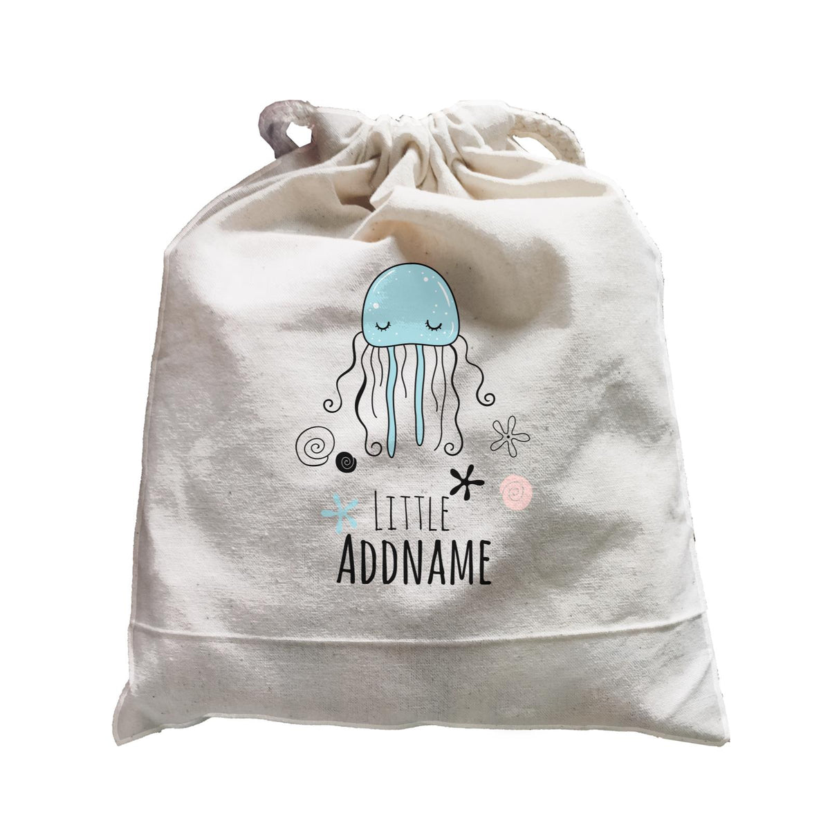 Drawn Ocean Elements Jellyfish Addname Satchel