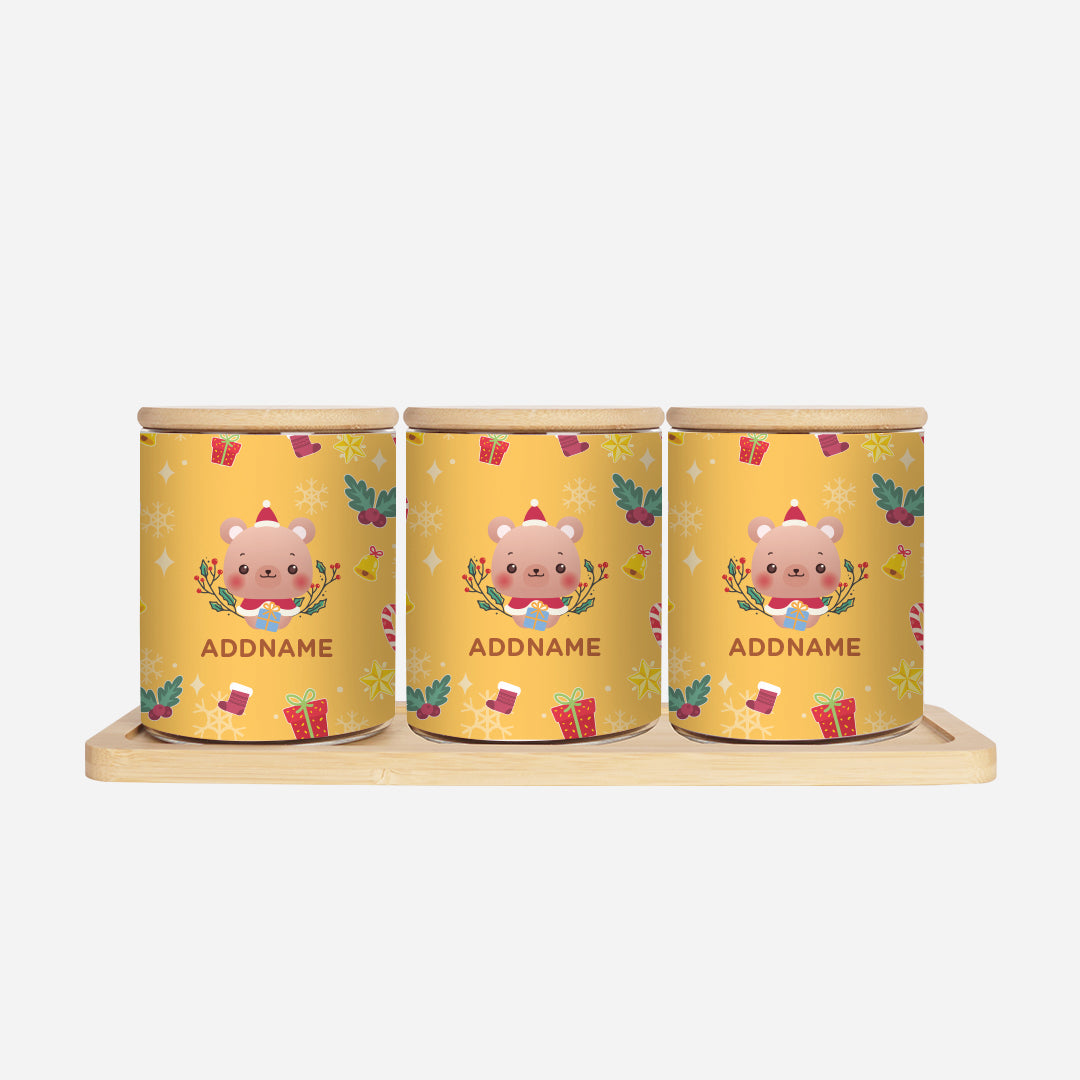 Christmas Cute Animal Series Canister - Bear