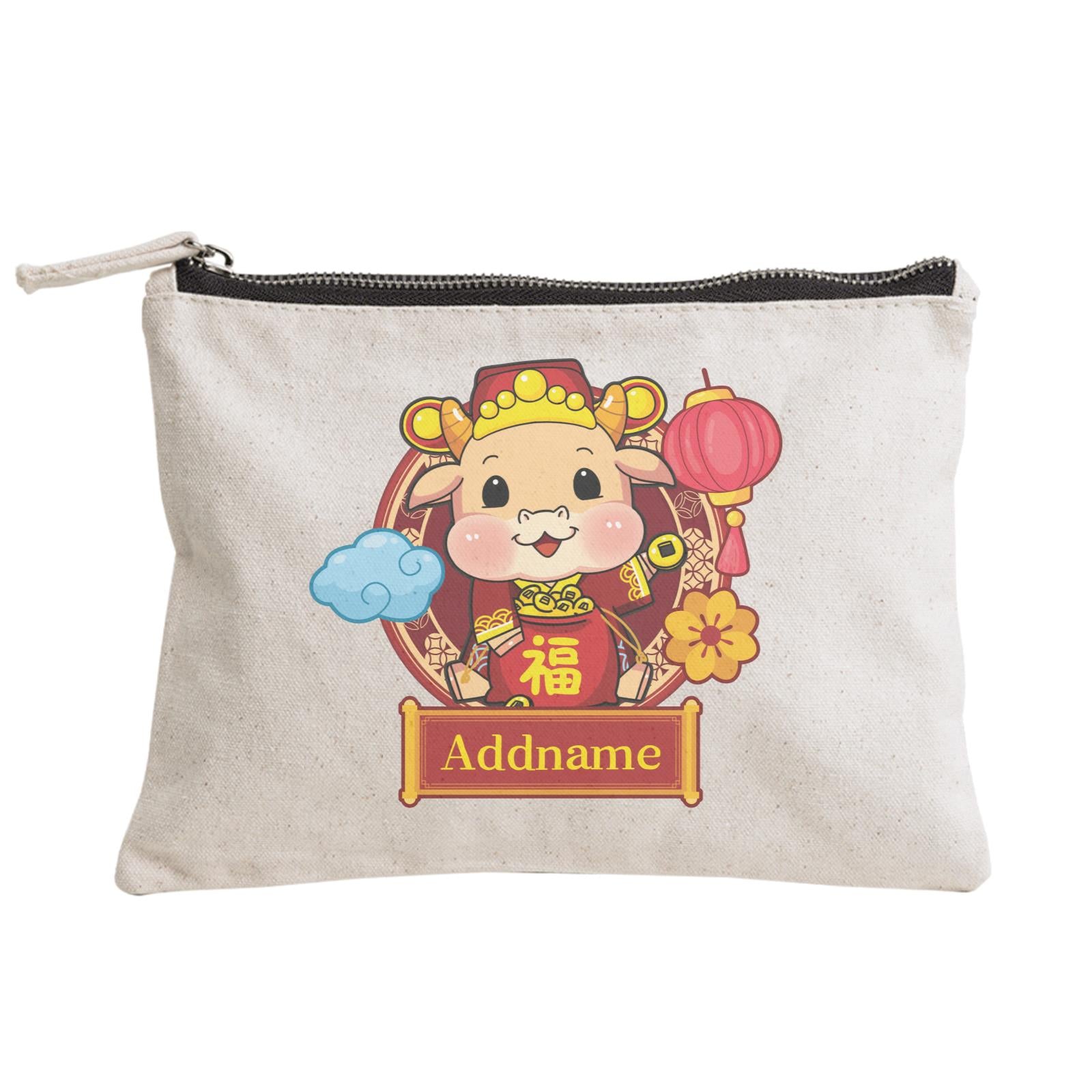 [CNY 2021] Cow of Wealth Zipper Pouch