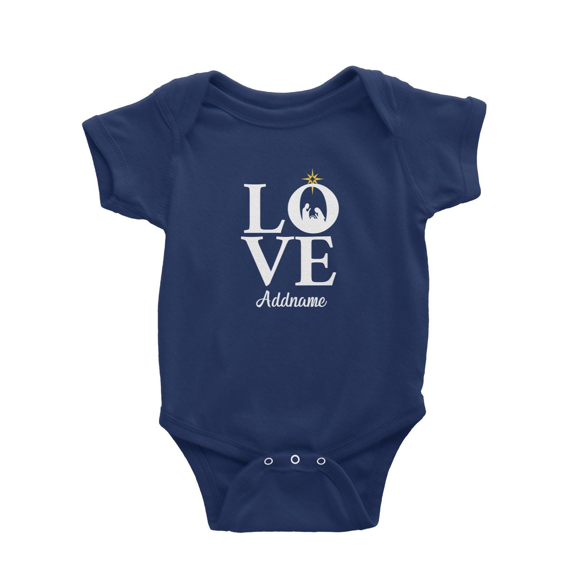 Xmas LOVE Nativity Scene Baby Romper